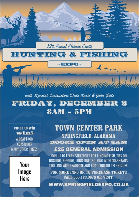 Fishing and Hunting Expo Postcard Product Front