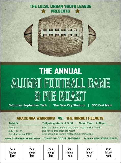 Football Green Image Flyer