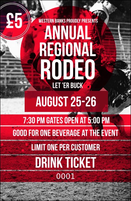 Modern Rodeo Drink Ticket