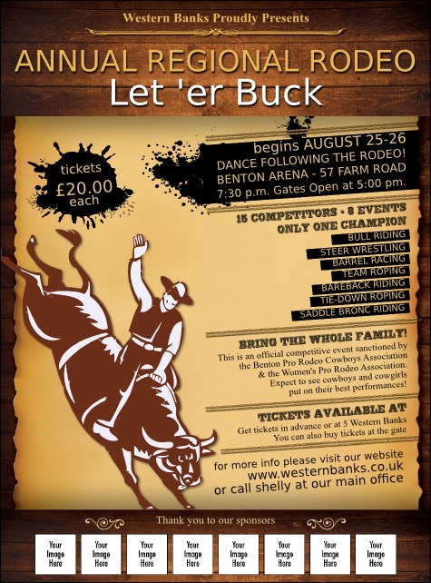 Rodeo Rustic Image Flyer Product Front