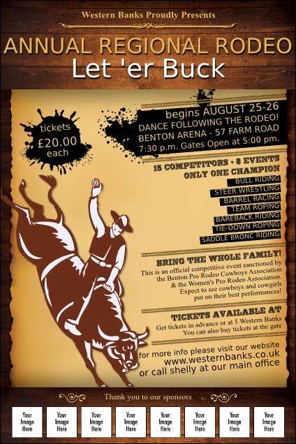 Rodeo Rustic Image Poster