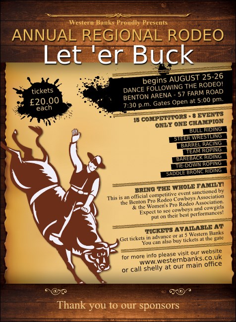 Rodeo Rustic Invitation Product Front