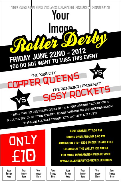 Roller Derby Image Poster