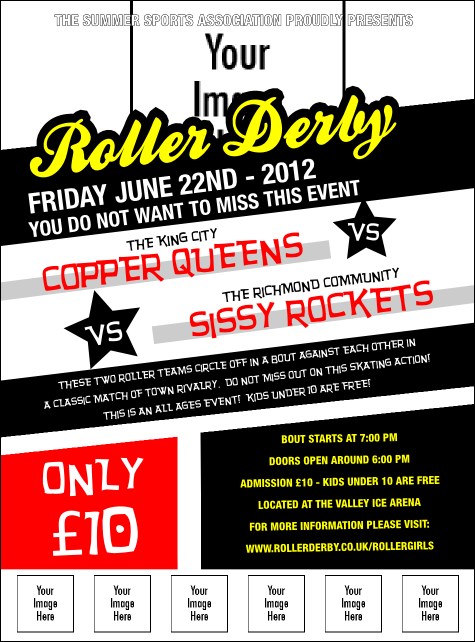 Roller Derby Image Flyer Product Front