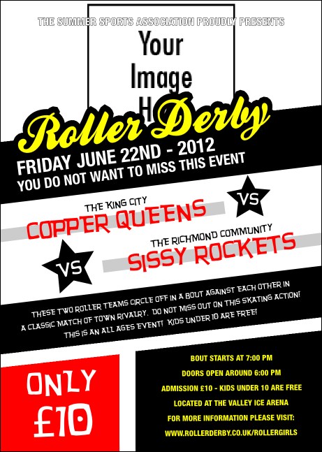 Roller Derby Postcard Product Front