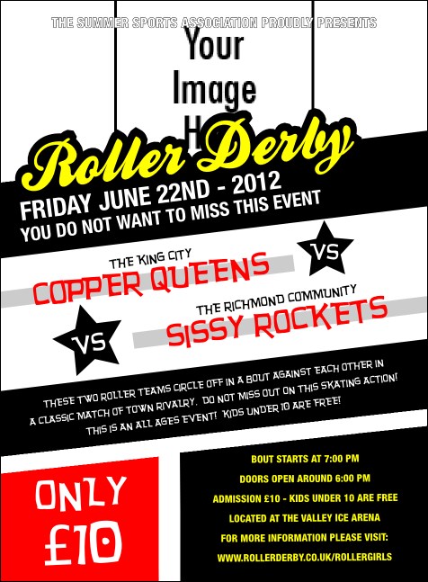 Roller Derby Invitation Product Front