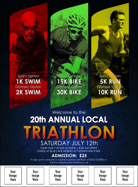 Triathlon Image Flyer Product Front