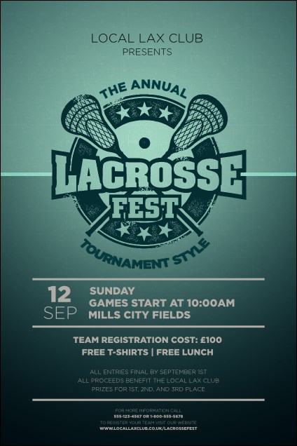 Lacrosse Poster Product Front