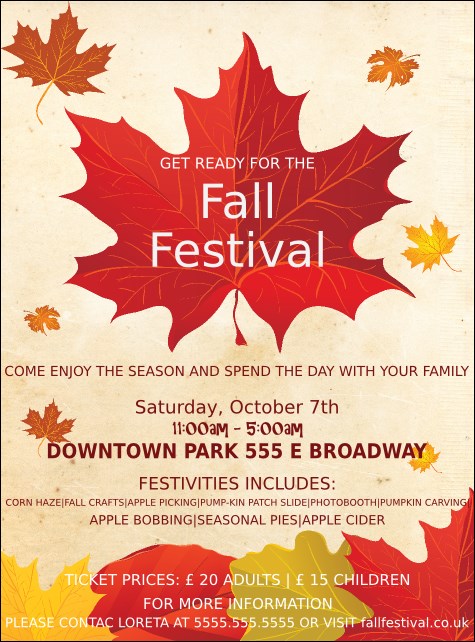 Fall Leaves Flyer