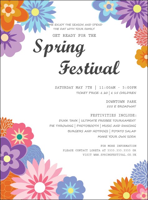 Spring Festival 3 Flyer