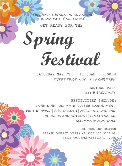 Spring Festival 3 Invitation Product Front