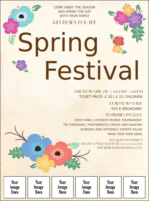 Spring Festival Image Flyer Product Front