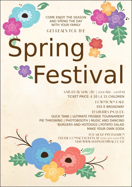Spring Festival Postcard Product Front
