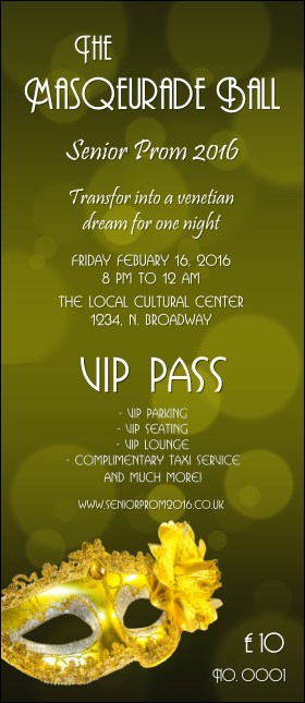 Masquerade Ball 2 VIP Pass