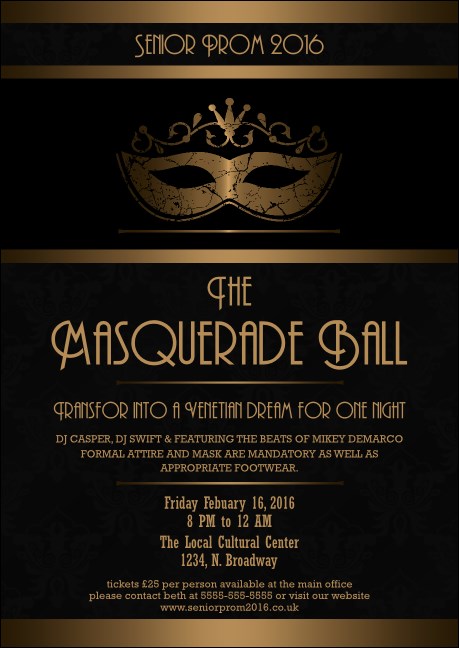 Masquerade Ball 3 Postcard