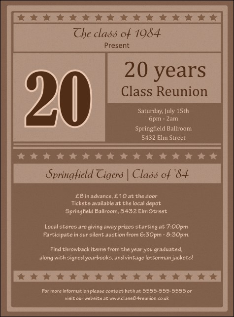 Reunion 2 Flyer Product Front