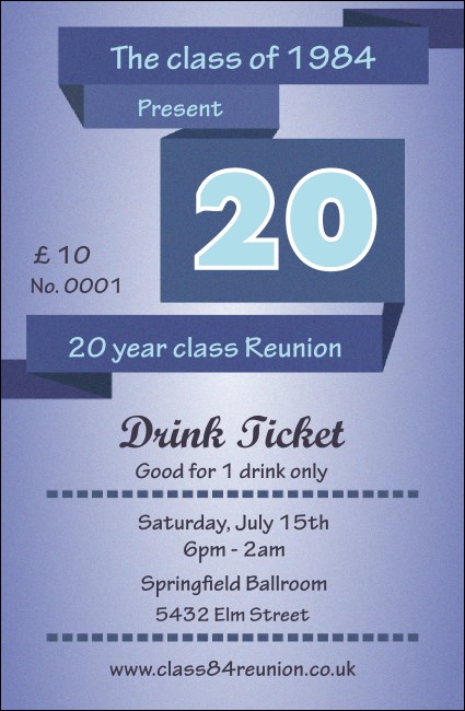 Reunion 3 Drink Ticket Product Front