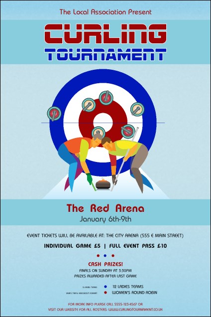 Curling Tournament Poster