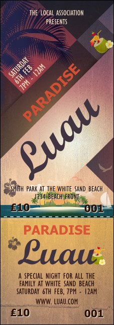 Paradise Event Ticket