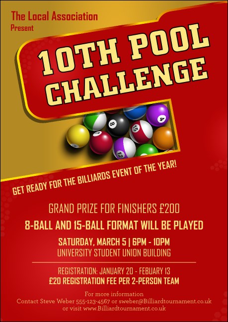 Pool Challenge Postcard