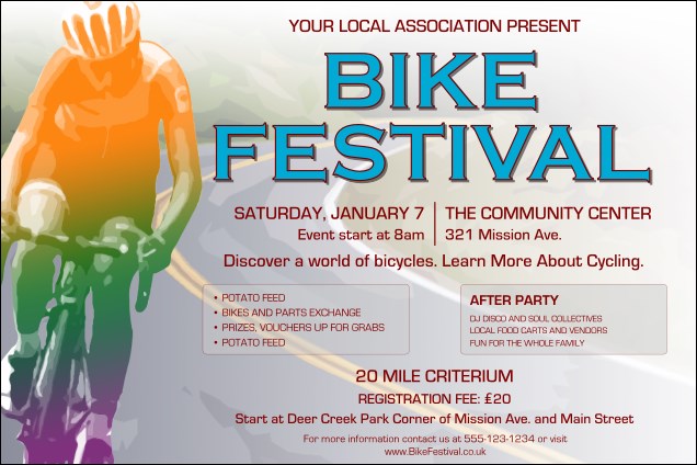Bike Festival Poster Product Front