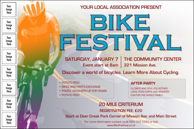 Bike Festival Image Poster Product Front