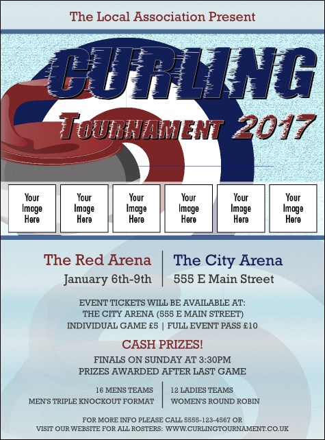 Curling Tournament 2017 Image Flyer Product Front