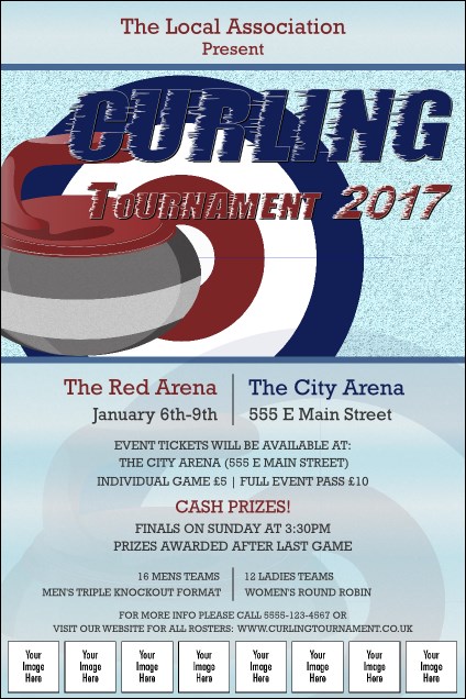 Curling Tournament 2017 Image Poster Product Front