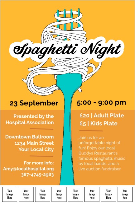 Retro Spaghetti Logo Poster Product Front