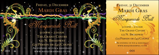 Masquerade Gala Event Ticket 0007