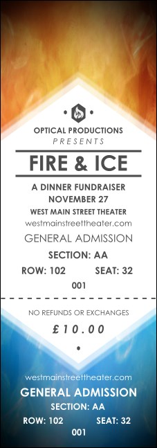 Fire and Ice Reserved Event Ticket