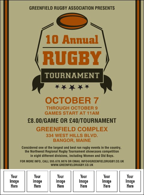 Rugby Tournament Image Flyer