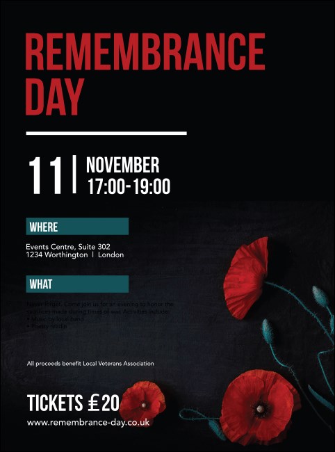 Remembrance Day Flyer Product Front
