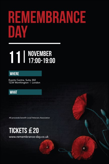 Remembrance Day Poster Product Front