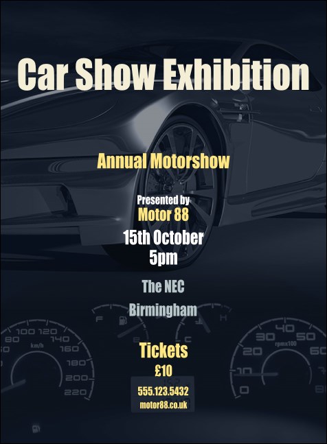 Car Show Speed Dial Invitation