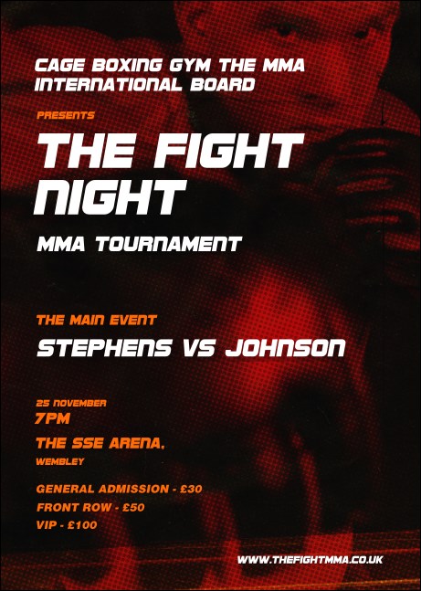 MMA The Fight Night Flyer