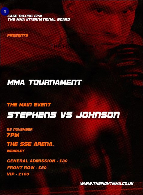 MMA The Fight Night Invitation Product Front