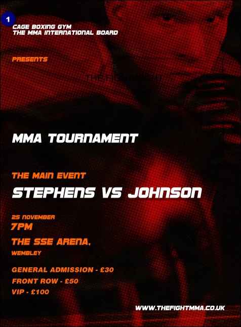 MMA The Fight Night Invitation