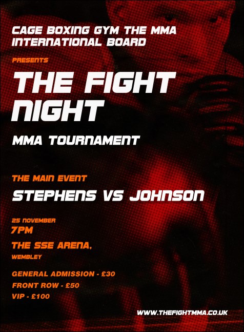 MMA The Fight Night Invitation