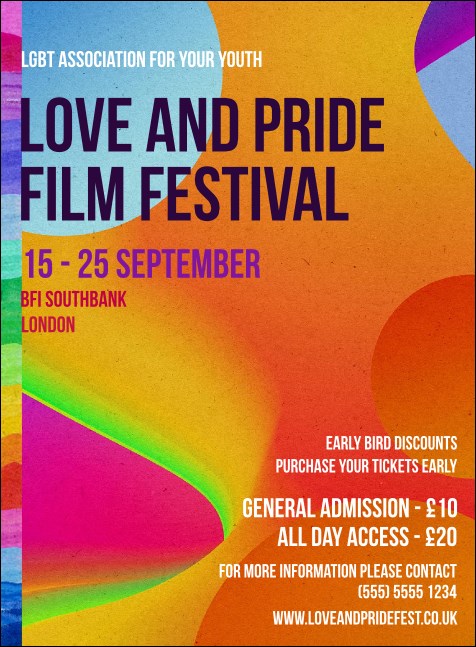 LGBT Film Festival Invitation Product Front