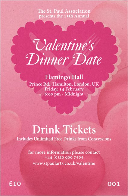 Valentine's Dinner Date  Drink Ticket