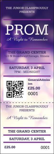 Abstract QR Lights Event Ticket Product Front