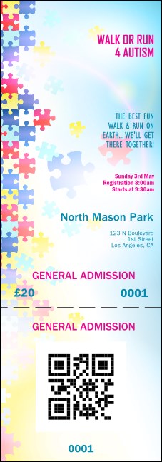 Puzzle QR Event Ticket