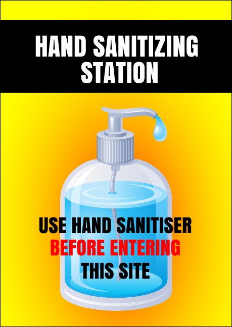Hand Sanitizing Station Club Flyer