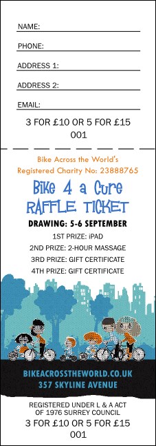 Bike for a Cause Raffle Ticket