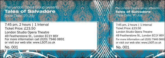 Opera General Admission Ticket (turquoise)