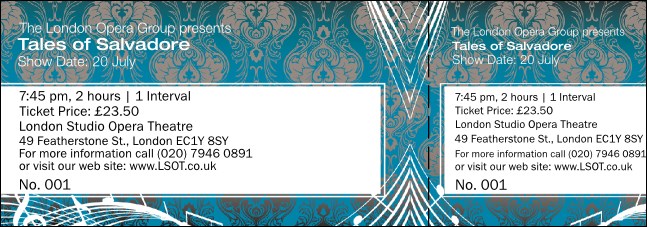 Opera General Admission Ticket (turquoise)