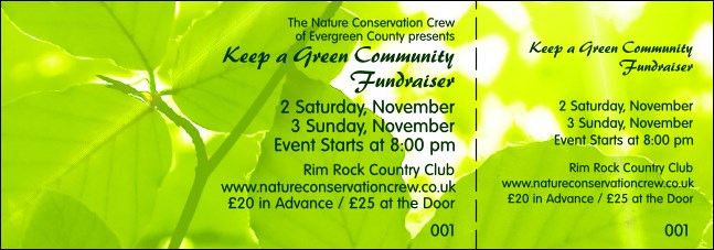 Nature Series - Green Leaves General Admission Ticket