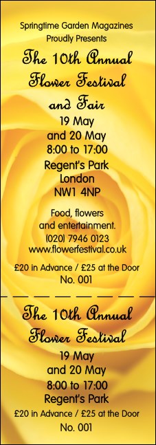 Yellow Rose General Admission Ticket