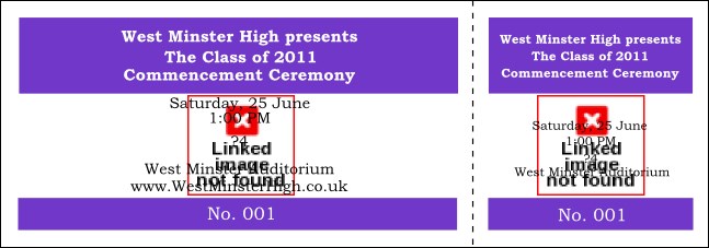 Graduation General Admission Ticket 006 Product Front